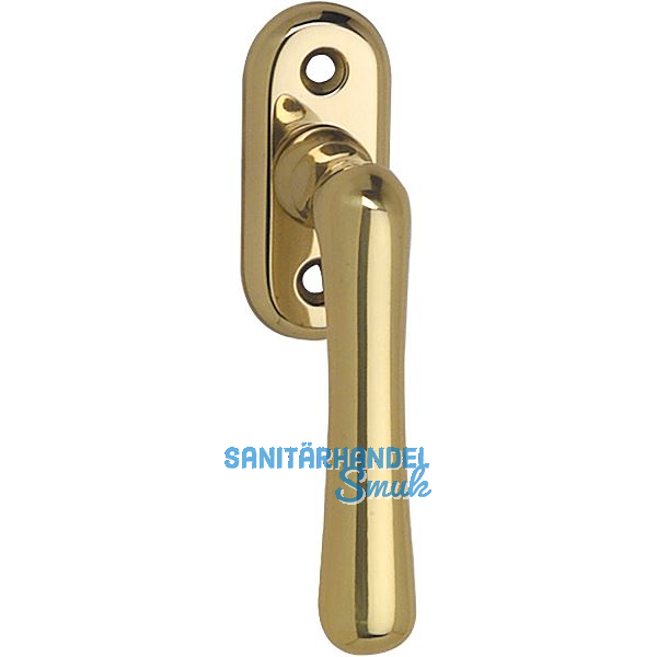 GRUNDMANN Fenstergriff ELEGANT 504H - sichtbar geschraubt, 7x35, Messing poliert