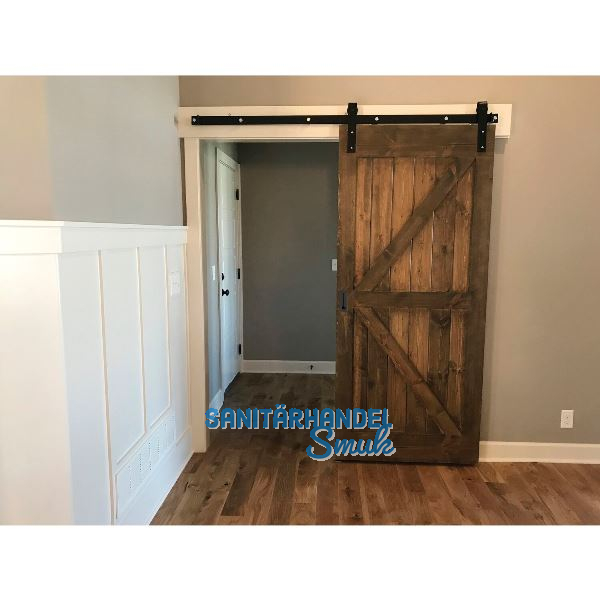 MARCHESI Schiebet�rbeschlagset Holz 35-45 mm Laufschiene L=2000 mm Stahl schwarz