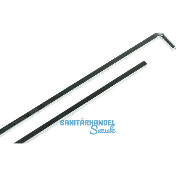 Einlegstange mit Haken, VK 6 mm, 1000 mm, Stahl verzinkt