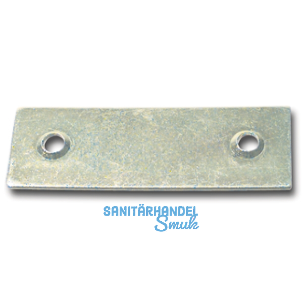 Blindplattl f�r Einlegstange, 18 x 53 mm, Stahl verzinkt