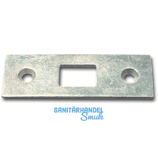 Schlie�blech f�r Einlegstangen gerade, 53 x 18 mm, Stahl verzinkt