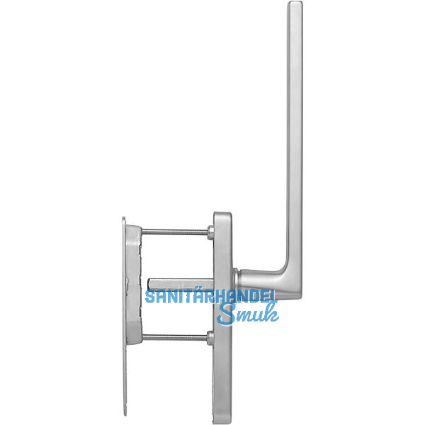 HOPPE Hebeschiebegarnitur DALLAS mit Muschelgriff, Messing verchromt satiniert