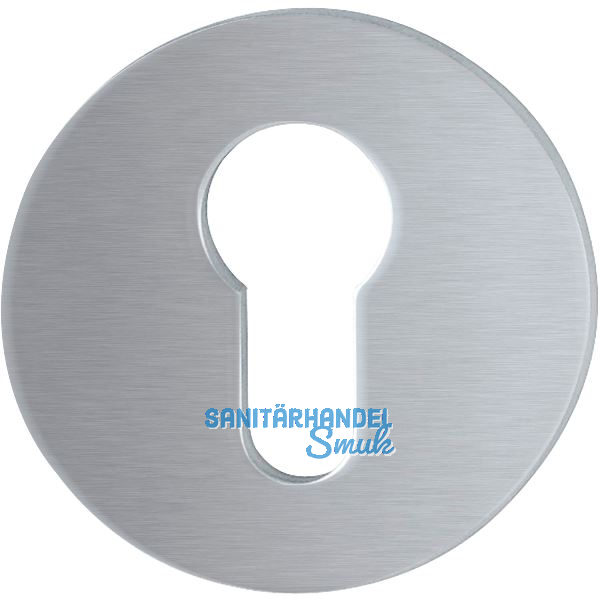 HOPPE Zylinderrosette flach mit St�tznocken, rund, Edelstahl matt