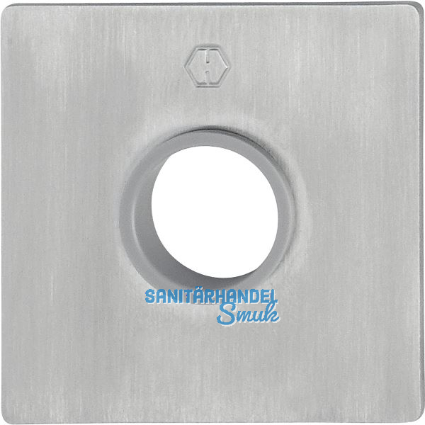 HOPPE Dr�ckerrosette flach mit St�tznocken, eckig, Edelstahl matt