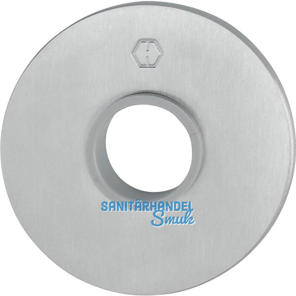 HOPPE Dr�ckerrosette flach mit St�tznocken, rund, Edelstahl matt