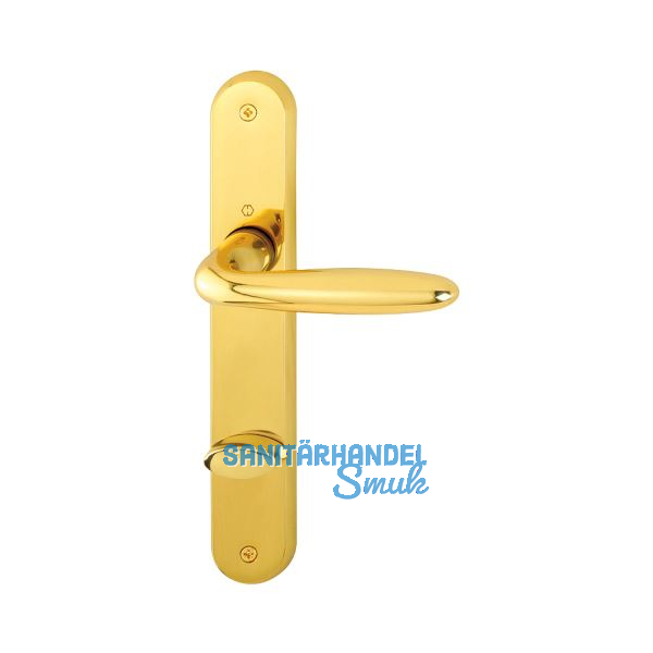 HOPPE Dr�ckergarnitur VERONA - auf Schild WC 90, Messing poliert