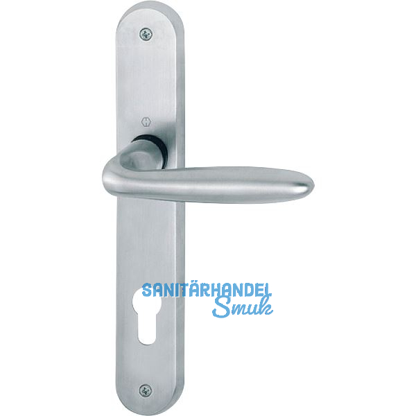 HOPPE Dr�ckergarnitur VERONA - auf Schild PZ 88, Messing verchromt matt