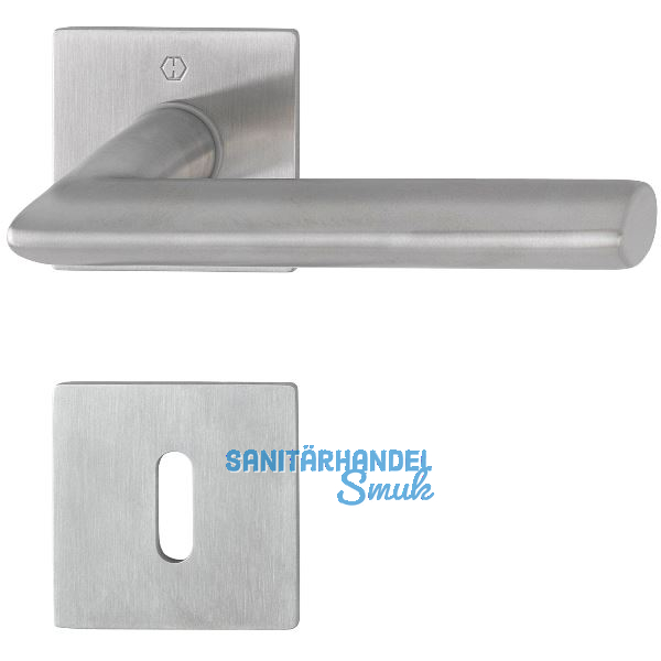 HOPPE Dr�ckergarnitur STOCKHOLM - auf Flachrosette BB, 35 - 45, Edelstahl