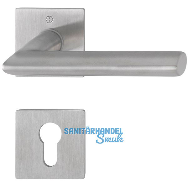 HOPPE Dr�ckergarnitur STOCKHOLM - auf Flachrosette PZ, 35 - 45, Edelstahl