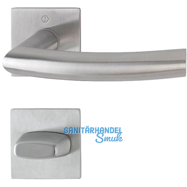 HOPPE Dr�ckergarnitur TRONDHEIM - auf Rosette WC, 35 - 45, Edelstahl