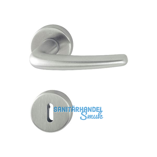 HOPPE Dr�ckergarnitur DENVER - auf Rosette BB, Edelstahl