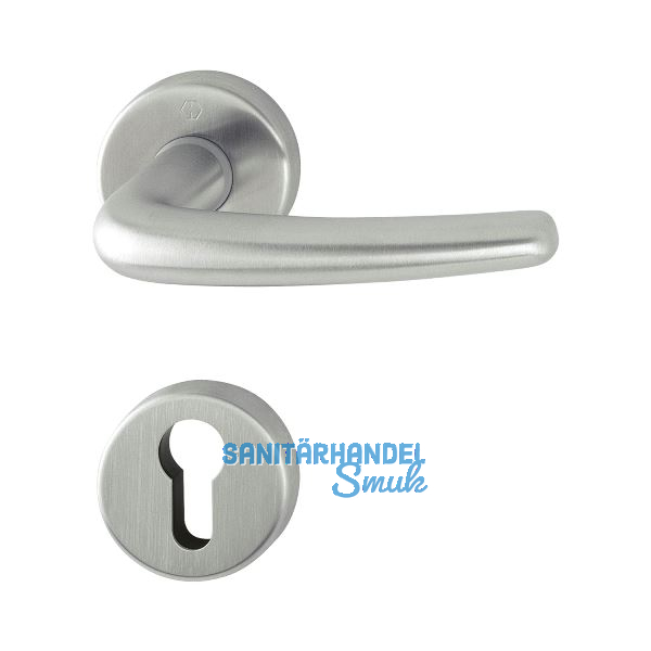 HOPPE Dr�ckergarnitur DENVER - auf Rosette PZ, Edelstahl