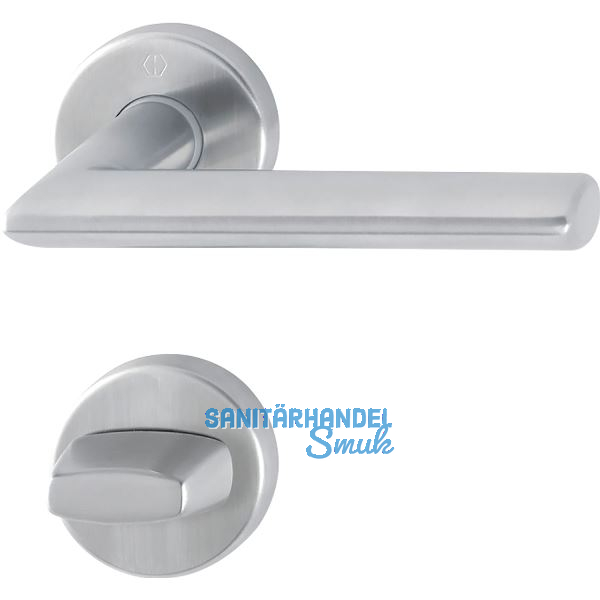 HOPPE Dr�ckergarnitur STOCKHOLM - auf Rosette WC, 40 - 45, Edelstahl matt