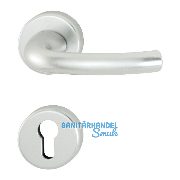 Dr�ckergarnitur TOKYO - auf Rosette PZ, 38 - 42, silber eloxiert