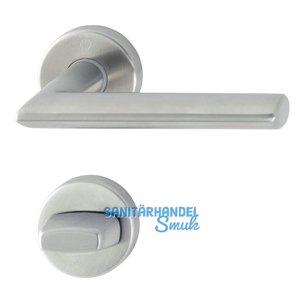 Dr�ckergarnitur STOCKHOLM - auf Rosette WC, 37 - 42, Edelstahl Effekt