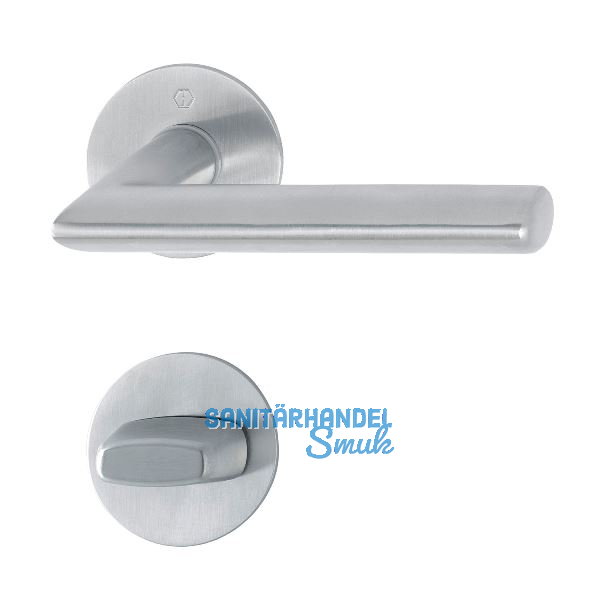 HOPPE Dr�ckergarnitur STOCKHOLM - auf Flachrosette WC, 35 - 45, Edelstahl matt