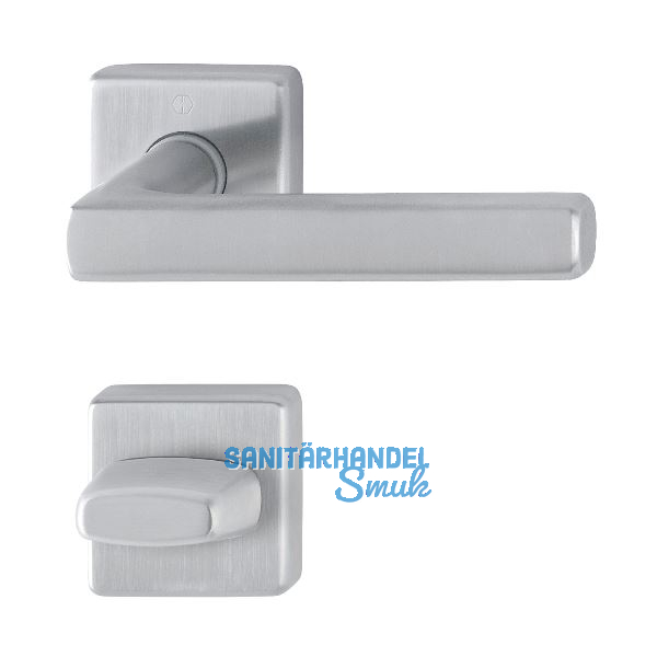 HOPPE Dr�ckergarnitur DALLAS - auf Rosette WC, 37 - 42, Edelstahl matt