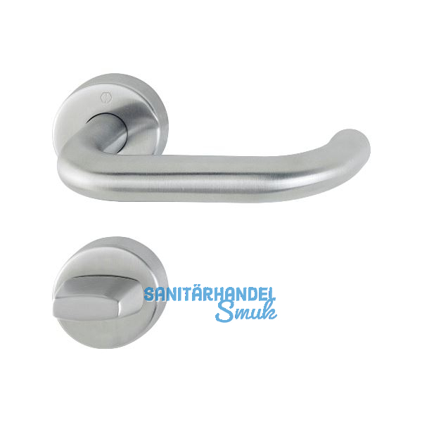 Dr�ckergarnitur PARIS - auf Rosette WC, 40 - 45, Edelstahl matt