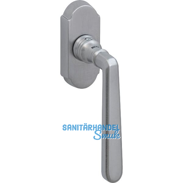 GRUNDMANN Fenstergriff ALT - WIEN 904HA, VK 7x35, m Rast.,Messing verchromt sat.