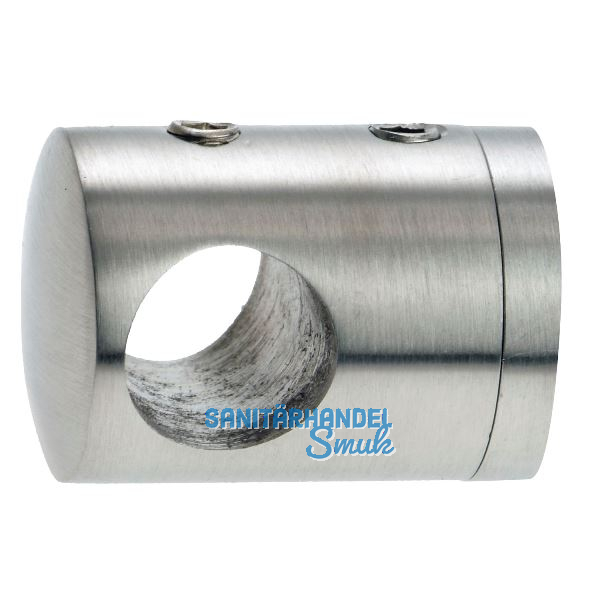 CROSO Querstabhalter f�r geraden Anschluss, Bohrung 10,2 mm, Edelstahl V2A