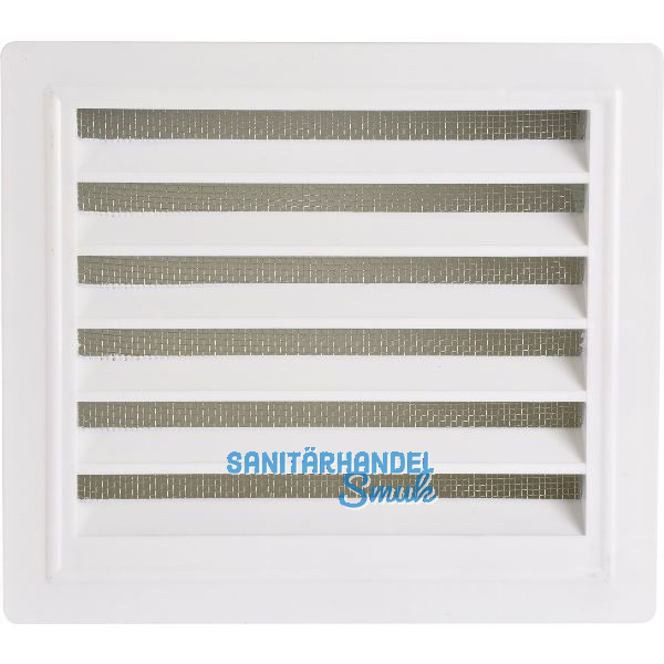 UPMANN L�ftungsgitter eckig mit Einbaurahmen 180x160 mm Kunststoff wei�