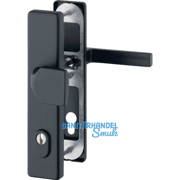 HOPPE Sicherheits-Wechselgarnitur AUSTIN PZ 88, T�rst�rke 37-42 mm, schwarz