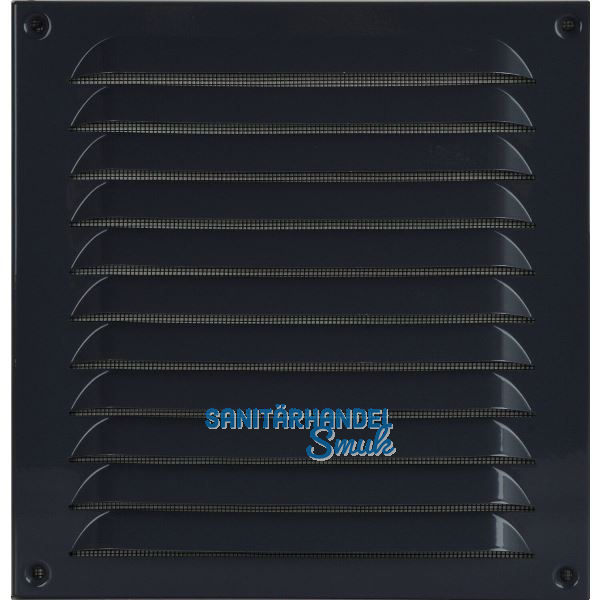 UPMANN Wetterschutzgitter aufschraubbar eckig 230x240 mm Alu grau