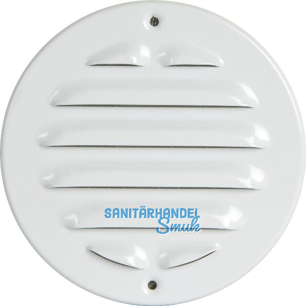 UPMANN Wetterschutzgitter aufschraubbar rund 150 mm Alu wei�