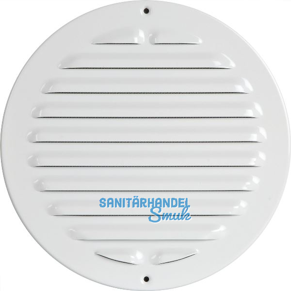 UPMANN Wetterschutzgitter aufschraubbar rund 250 mm Alu wei�