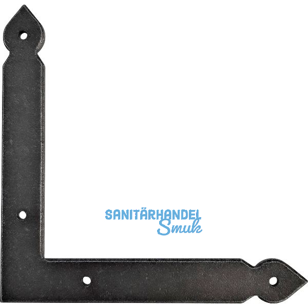 HALC� Scheinwinkelband Fulp, 140 x 140 mm, Stahl verzinkt schwarz passiviert