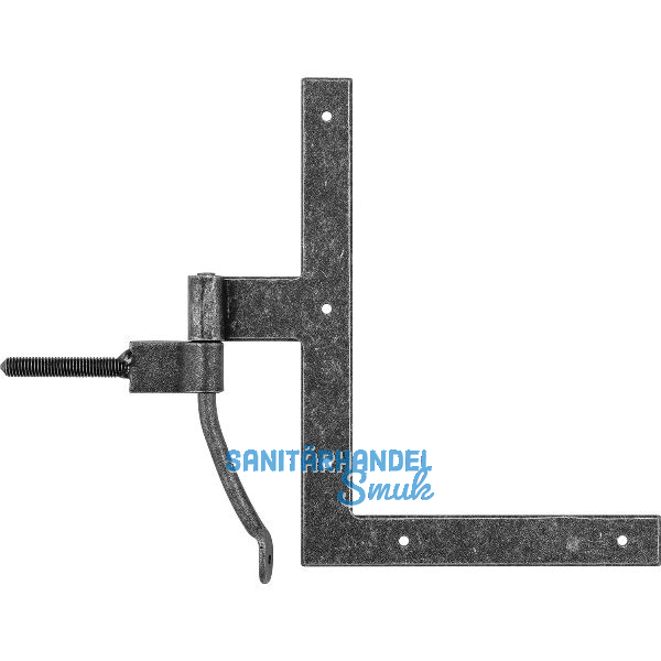 HALC� Fensterwinkelband Hall, 190 x 140 mm, Stahl verzinkt schwarz passiviert