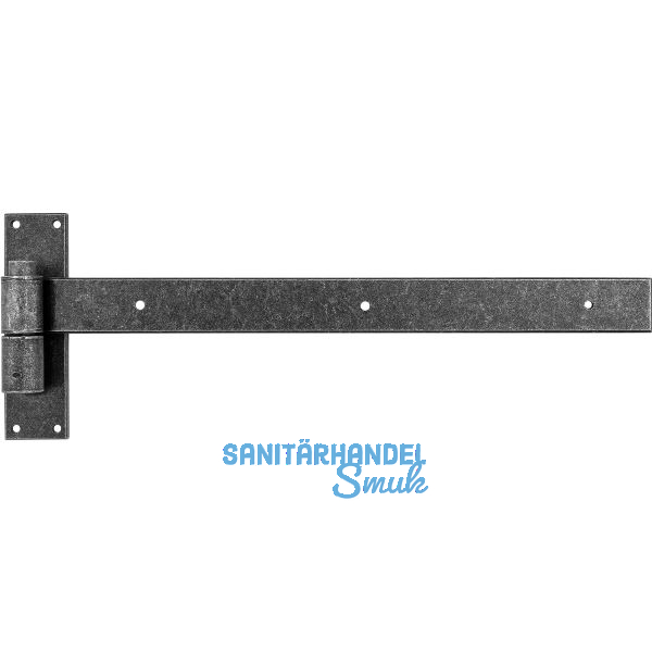 HALC� T�rlangband Hall mit Aufschraubkloben, 400 mm, verzinkt schwarz passiviert