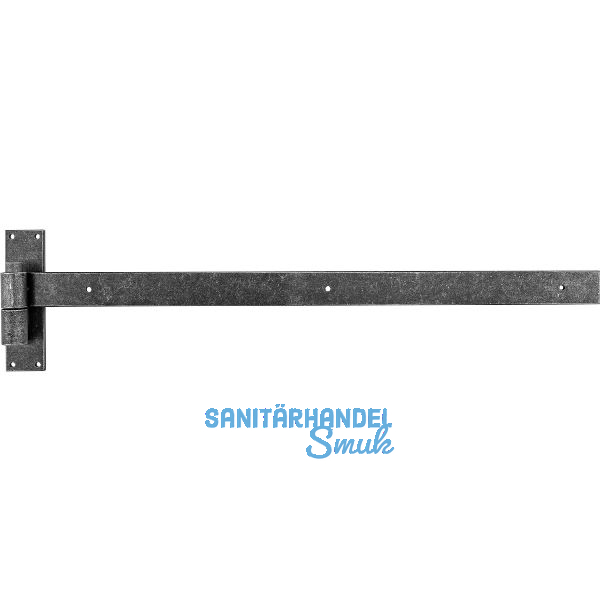 HALC� T�rlangband Hall mit Aufschraubkloben, 600 mm, verzinkt schwarz passiviert