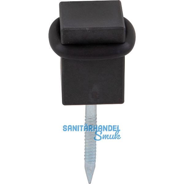 HALC� Bodent�rpuffer 25 x 25 mm, Stahl verzinkt schwarz passiviert