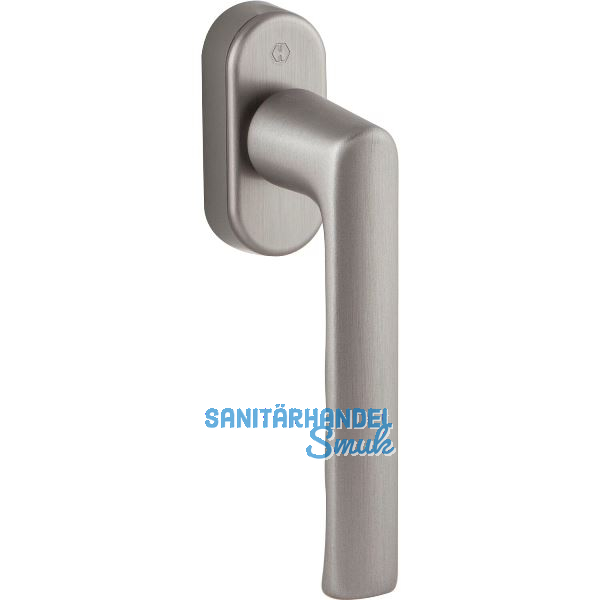 HOPPE Fenstergriff HAMBURG - SecuForte, Aluminium edelstahlfarbig matt