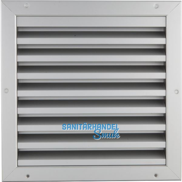 UPMANN Wetterschutzgitter eckig zum Einbauen 295 x 295 mm Alu silber