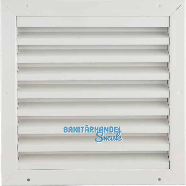 UPMANN Wetterschutzgitter eckig zum Einbauen 295 x 295 mm Alu wei� RAL 9010