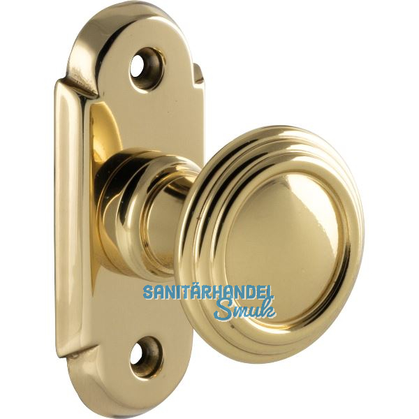 GRUNDMANN T�rknopf ALT-WIEN 964/948S - Rosette, � 40, Messing poliert