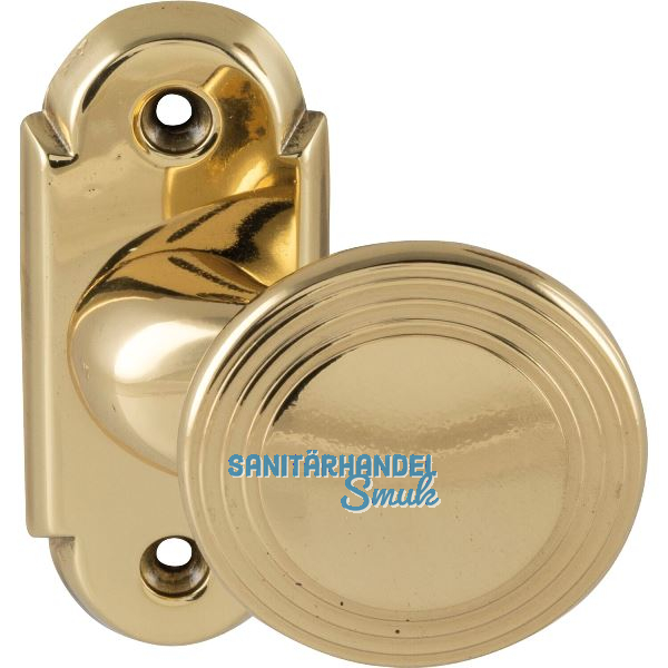 GRUNDMANN T�rknopf ALT-WIEN 964M/984S verkr�pft - Rosette, � 46,Messing poliert