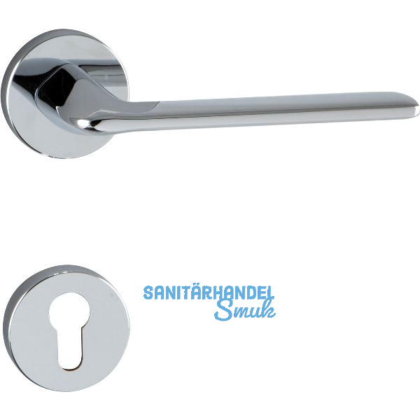 MARCHESI Dr�ckergarnitur UMAG auf Rosette PZ, 38-45 mm, Zamak verchromt