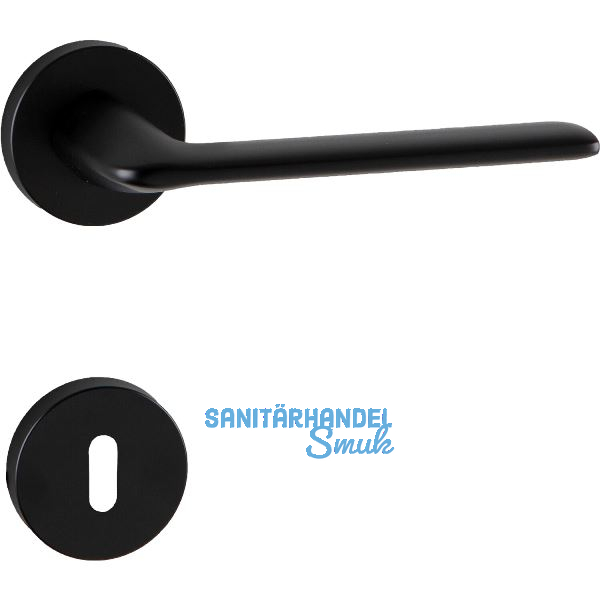 MARCHESI Dr�ckergarnitur UMAG auf Rosette BB, 38-45 mm, Zamak schwarz matt