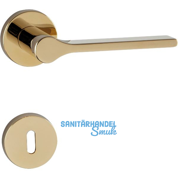 MARCHESI Dr�ckergarnitur ZADAR auf Rosette BB, 38-45 mm, Zamak messingf�rbig