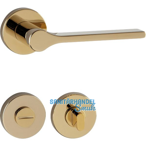 MARCHESI Dr�ckergarnitur ZADAR auf Rosette WC, 38-45 mm, Zamak messingf�rbig