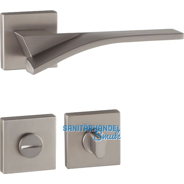 MARCHESI Dr�ckergarnitur TABOR auf Rosette WC, 38-45 mm, Zamak vernickelt matt