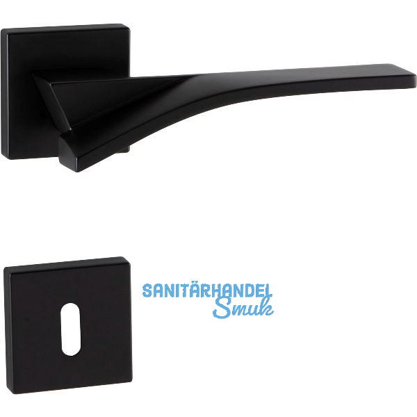 MARCHESI Dr�ckergarnitur TABOR auf Rosette BB, 38-45 mm, Zamak schwarz matt