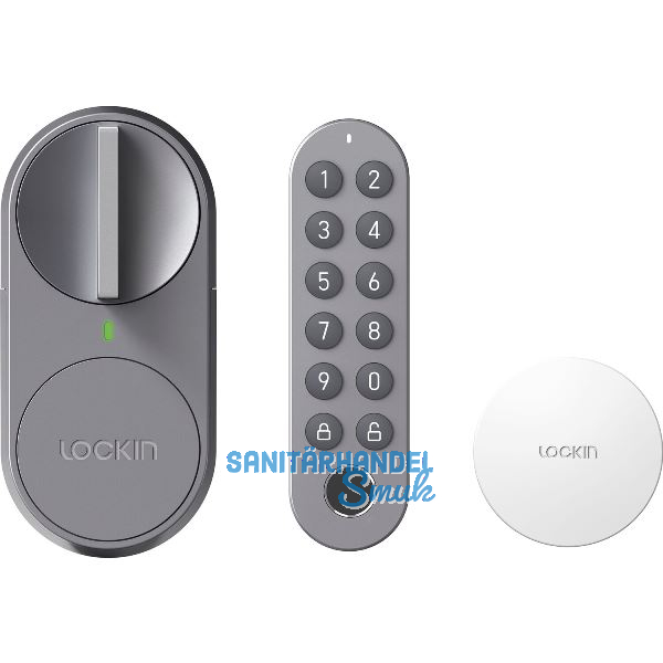 MARCHESI Zutrittssystem Smart Lock G30 ohne Zylinder, Kunststoff silber