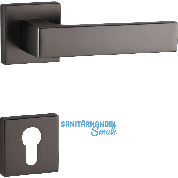 MARCHESI Dr�ckergarnitur BUDAPEST Rosette PZ, 38-45 mm, Zamak vernickelt dunkel