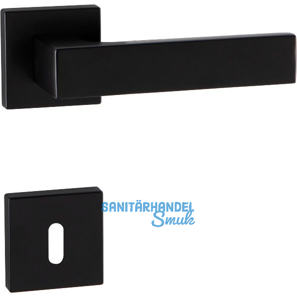 MARCHESI Dr�ckergarnitur BUDAPEST Rosette BB, 38-45 mm, Zamak schwarz matt