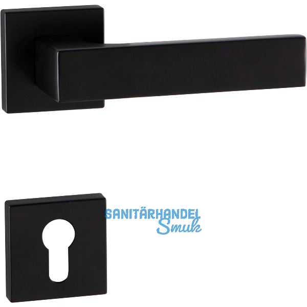 MARCHESI Dr�ckergarnitur BUDAPEST Rosette PZ, 38-45 mm, Zamak schwarz matt