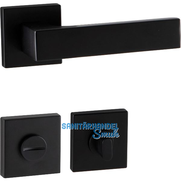 MARCHESI Dr�ckergarnitur BUDAPEST Rosette WC, 38-45 mm, Zamak schwarz matt